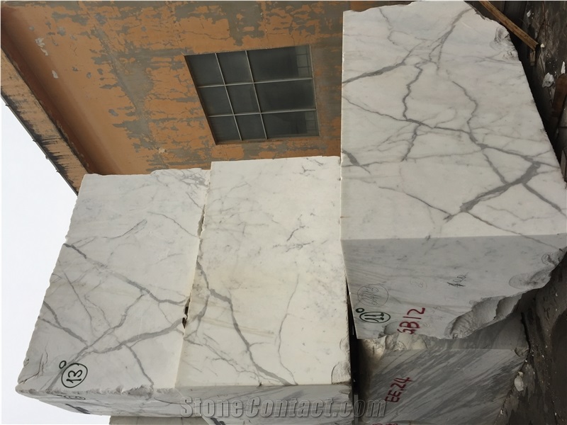 Statuario Italy White Marble Tile & Slab
