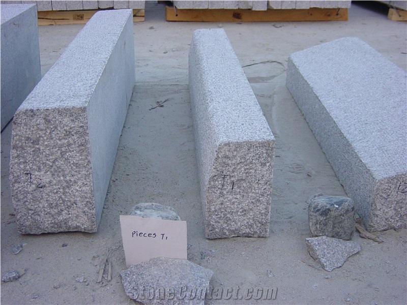 Cheapest Granite G341 Kerbstone, T1 Granite Kerbstone, G341 Grey Kerbstone, China Granite Kerbstone Sold to France