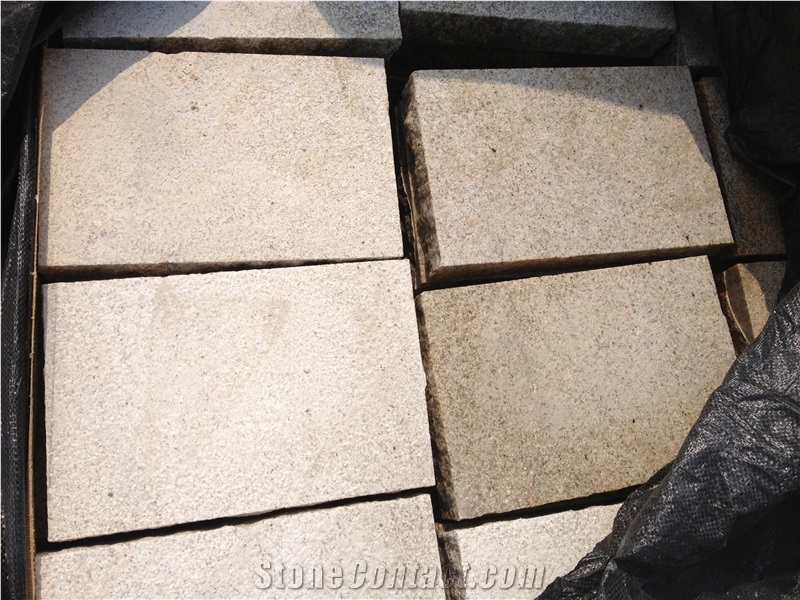 Lowest Price Granite G350 Cube Stone & Pavers, G350 Yellow Cube Stone&Pavers, China Granite Cube Stone & Pavers