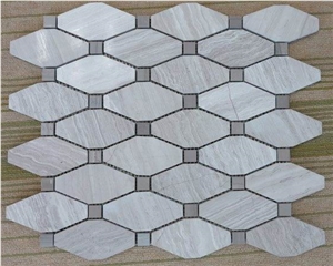Athens Grey Marble Mosaic Designs Pattern Tiles