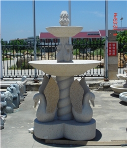 Grey Granite Stone Garden Fountains,Water Features Exterior Fountains