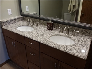 Tiger Skin White Granite Bathroom Countertop & Vanity Top, Customized Granite Countertop