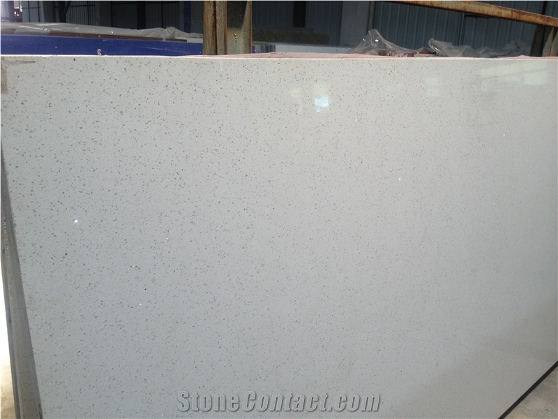 White Quartz Stone Tiles & Slabs Engineered Quartz Stone Solid Surfaces Polished Slabs