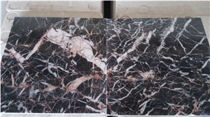 Azeale Red Marble Thin Tiles, China Marble Thin Tiles,China Marble Polished Tiles & Marble,Black Marble with White and Red Veins