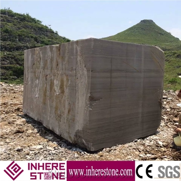 China Cheap Grey Wooden Marble Block Price,Athen Grey Marble,Ash Wood Marble Slab