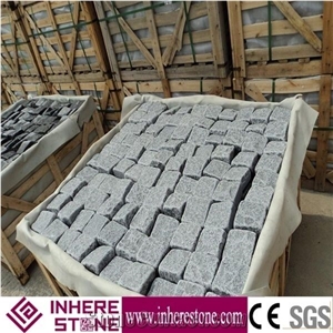 China Fujian G654 Sesame Gray Granite Cube Stone Paving Stone