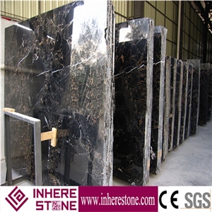 Dark Color Stone Marble Tile & Slab Importer Black Gold Marble