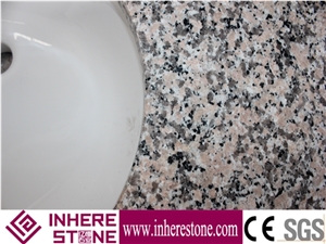 Guangdong Xili Red Granite Engineered Stone Bathroom Tops,Rose Metropolitand,Madame Pink G072 Granite Vanity Top
