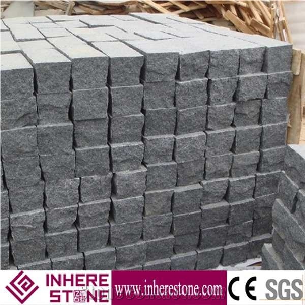Low Price G654 Granite Cube Stone 10x10x10
