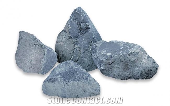 Bardiglio Azzurro Ornamental Rock, Blue Marble Garden Rocks