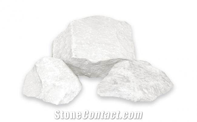 Bianco Carrara Ornamental Rock, White Marble Pebbles & Gravels
