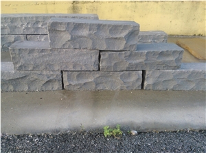 Kandla Grey Block, Grey Sandstone Retaining Wall