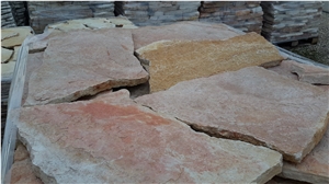 Red Limestone Irregular Flagstones