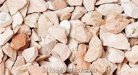 Rosa Corallo Marble Gravels, Pink Marble Pebbles
