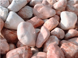 Rosa Corallo Pebbles, Pink Marble Gravels