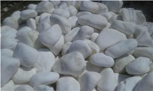 Thassos White Marble Pebbles, Gravels