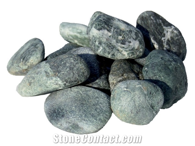 Verde Alpi Pebbles, Green Marble Pebbles & Gravels