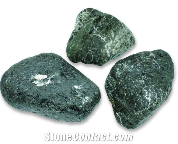 Verde Levanto Marble Pebbles, Green Marble Gravels