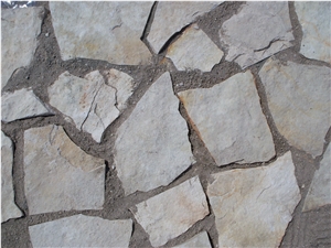 White Limestone Flagstone, Natural Surface