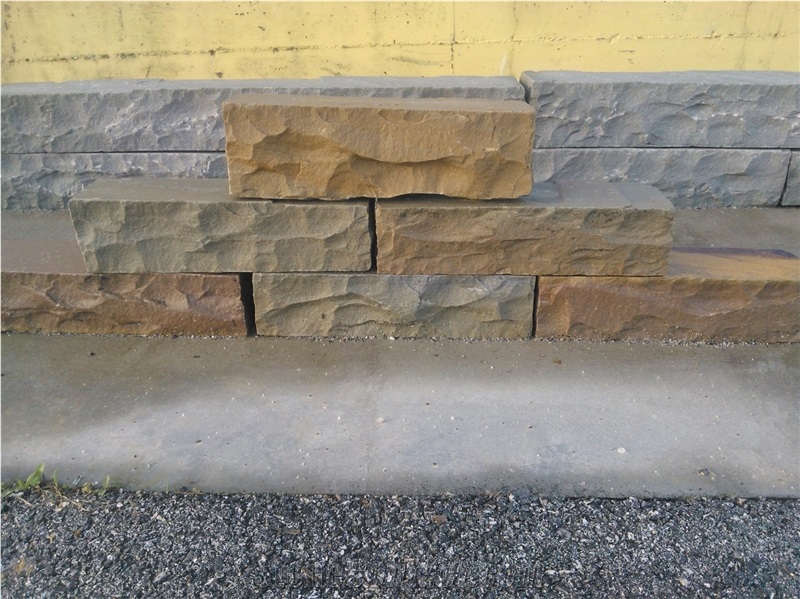 Yellow Sandstone Block, Retaining Walls