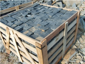 China Black Basalt Cube Stone/Cobble Stone Pavers/ Exterior Pavement / Garden Stepping Pavements Landscaping Stone