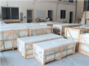 China Carrara White Marble Bath Top / Vanity Tops for Hotel Design /Home Bathroom Countertops Customized Size