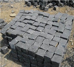 China Zhangpu Black Basalt Cube Stone/Cobble Stone Paver/ Exterior Paverment / Garden Stepping Pavements