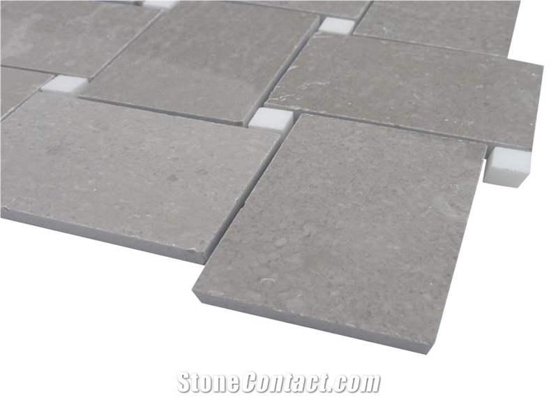 Cinderella Grey Marble Mosaic Pattern Tiles /Shay Grey Marble Floor Mosaic/Cut to Size Polished for Walling & Flooring /China Lady Grey Marble/ China Armani Grey Marble