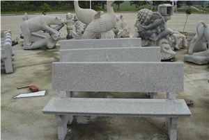 G603 Bianco Sardo Grey Granite Garden Bench/ Chairs Landscaping Stone for Exterior