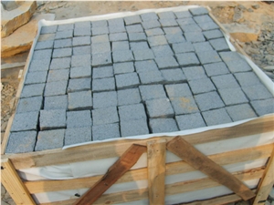 Good Packing Zhangpu Black Basalt Cube Stone Floor Paving Sets /Cobble Stone Garden Stepping Pavements /Nero Basalto Exterior Pattern