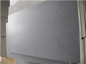 Honed Hainan Grey Basalt Tiles with Little Hole/ Lava Stone Tiles Honed for Interior Stone Flooring