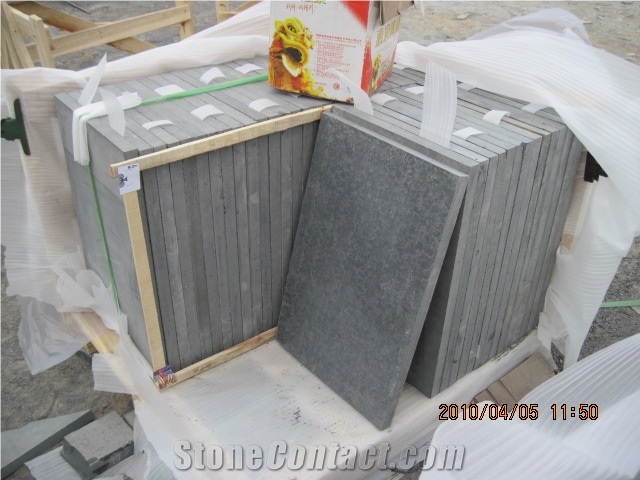 Honed Hainan Grey Basalt Tiles with Little Hole/ Lava Stone Tiles Honed for Interior Stone Flooring