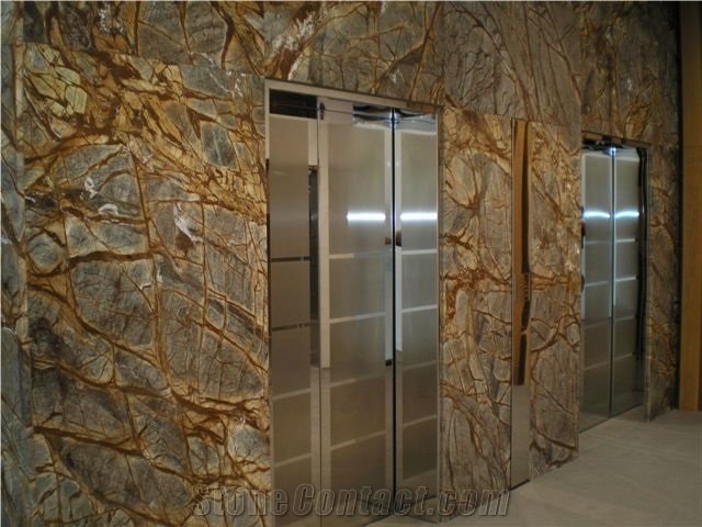Picasso Brown Marble Tiles/ Rain Forest Brown Marble Slabs for Hotel Wall & Floor Covering /Indian Brown Marble Slabs/Tiles
