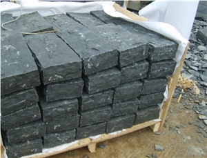 Split Face Zhangpu Black Basalt Cube Stone Floor Exterior Paving /Cobble Stone Garden Deck Stepping Pavements /Nero Basalto Exterior Pattern