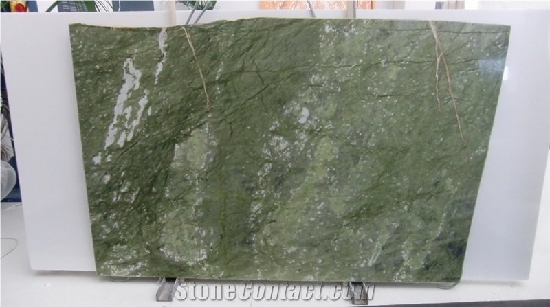 Verde Ming Marble Slabs & Tiles / Ming Green Marble Tils/ Cut to Size Polished for Hotel Flooring & Walling