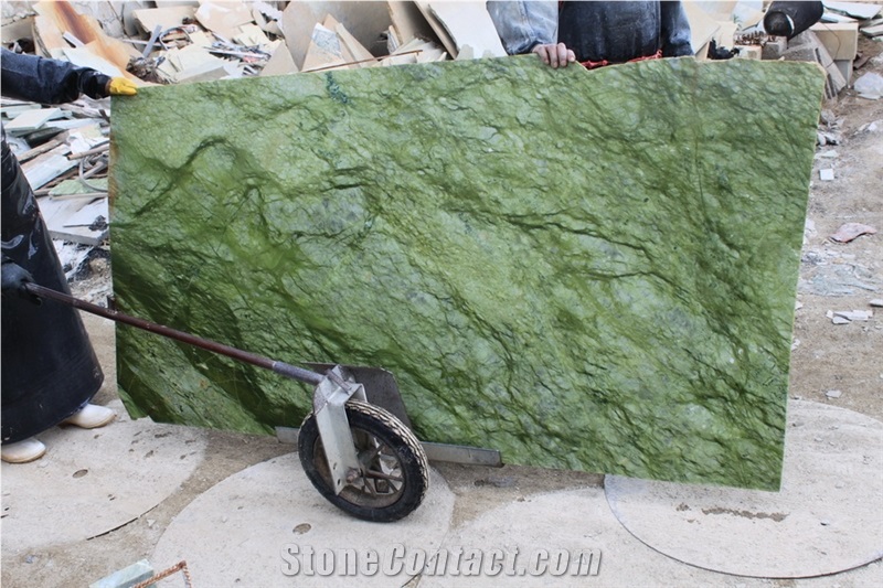 Verde Ming Marble Tiles / Ming Green Marble Tils/ Cut to Size Polished for Hotel Bathroom Flooring & Walling / Marble Slabs
