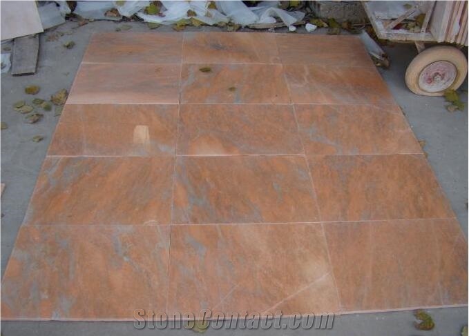 Wanxia Red Marble Tiles /Cut to Size/ China Rosso Pink Marble Slabs /Tiles for Hotel Design