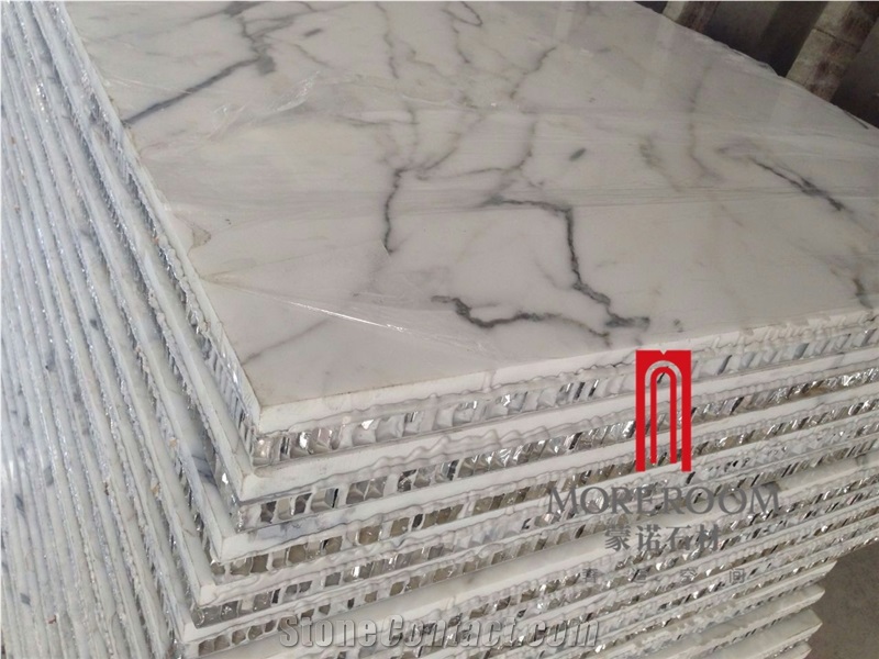 Carrara White Aluminum Honeycomb for Wall
