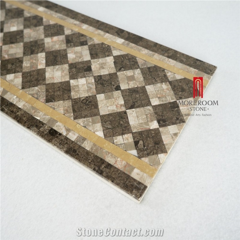 China Products Italian Marble Decorative Flooring Mosaic Designs Marble Border