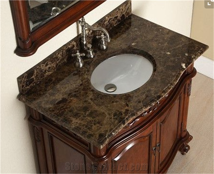 Dark Emperador Marble Countertop Emperador Marble Vanity Top