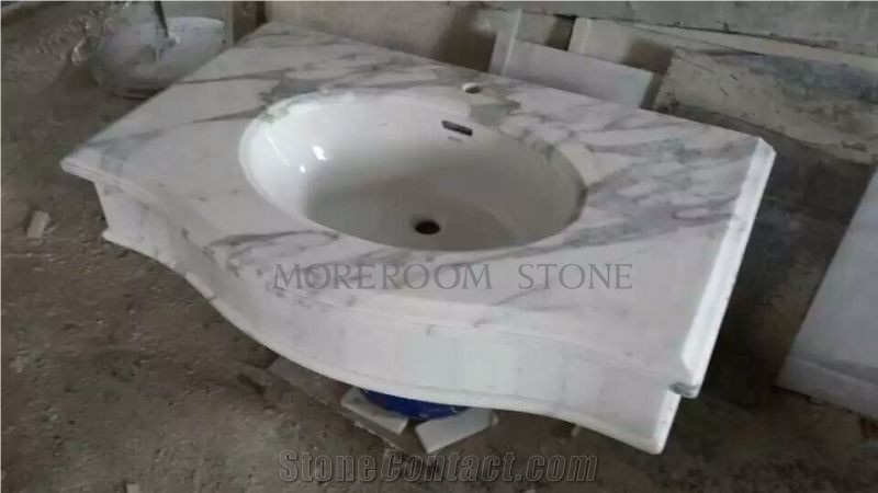 High Polished Custom Kitchen Countertops Natural Marble for Countertop Designs