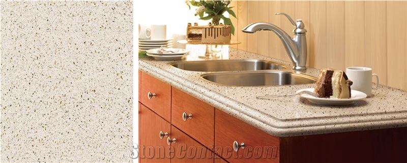 Modern Style Artificial Stone, Quartz Kitchen Countertop, Custom Countertops