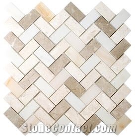 New Deisgn Polished Cararra White Marble Mosaic