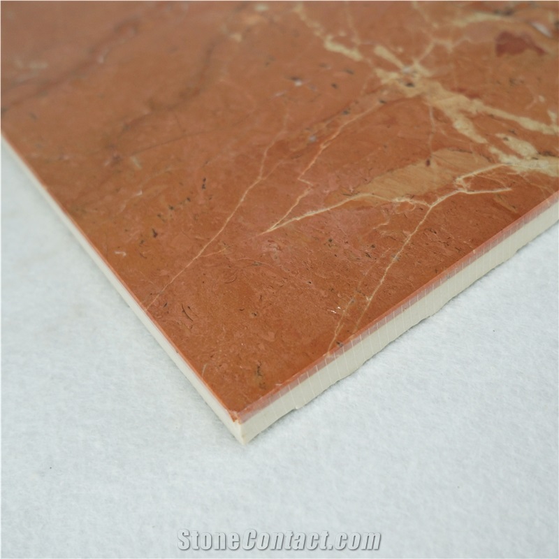Spain Rosso Alicante Thin Marble Laminate Panels