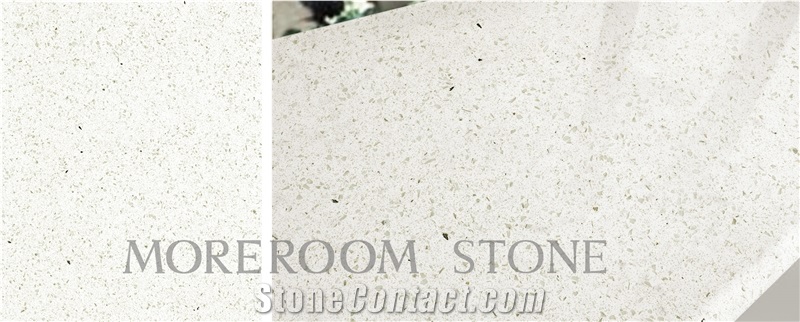 White Diamonds Artificial Quartz Stone Tile & Slab Engineered Stone