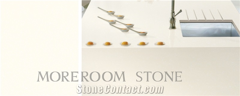 White Quartz Stone Kitchen Countertops Cheap Engineered Stone Kitchen Countertop