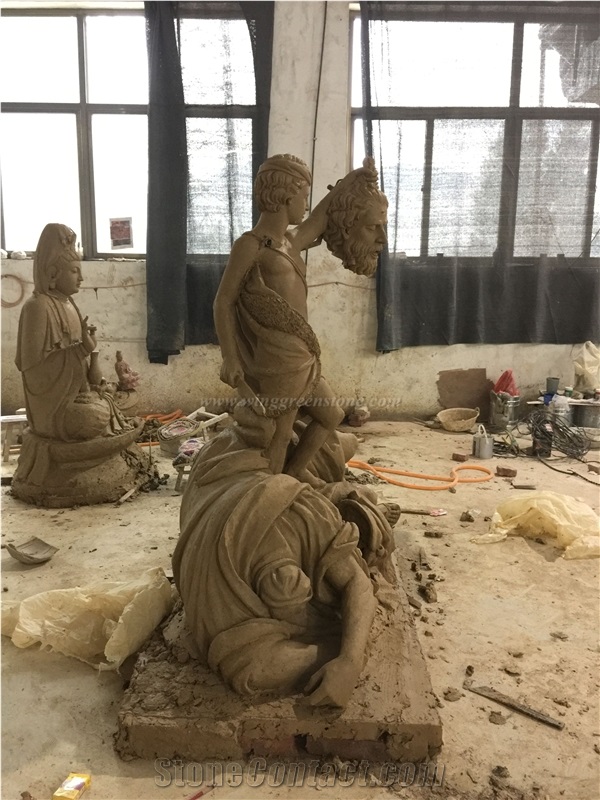 Beige Marble Human Sculptures, Famous Sculptures, Marble Handcarved Sculptures, Religious Statues, Xiamen Winggreen Manufacturer