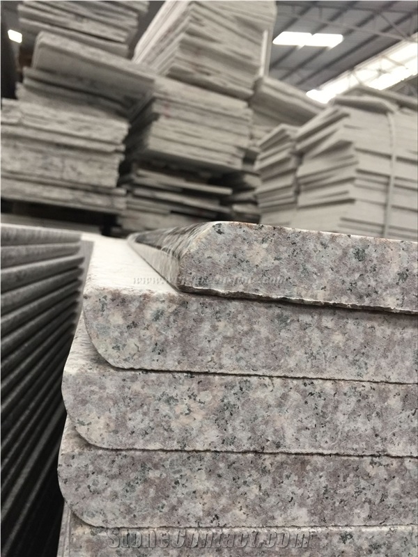 Cheap Price, China Ruby Red Granite Staircase, High Polished G664 Steps & Risers, Luna Pearl Granite Stair Thresholds, Xiamen Winggreen Manufacturer