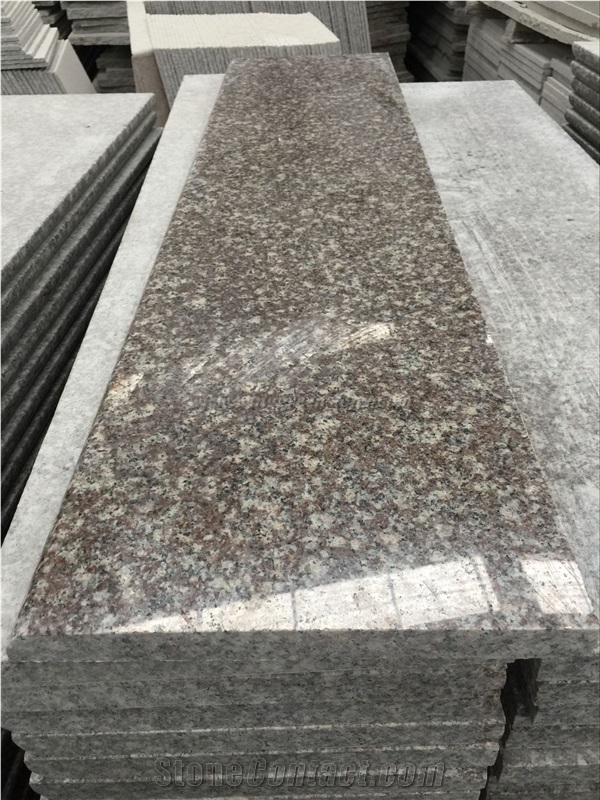 Cheap Price, China Ruby Red Granite Staircase, High Polished G664 Steps & Risers, Luna Pearl Granite Stair Thresholds, Xiamen Winggreen Manufacturer