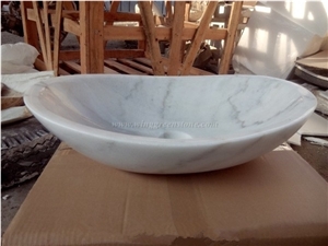Chinese White Marble Wash Bowls, White Marble Round Basins, Marble Rectangle Sinks, Polished Surface White Marble Square Basins, Xiamen Winggreen Manufacturer